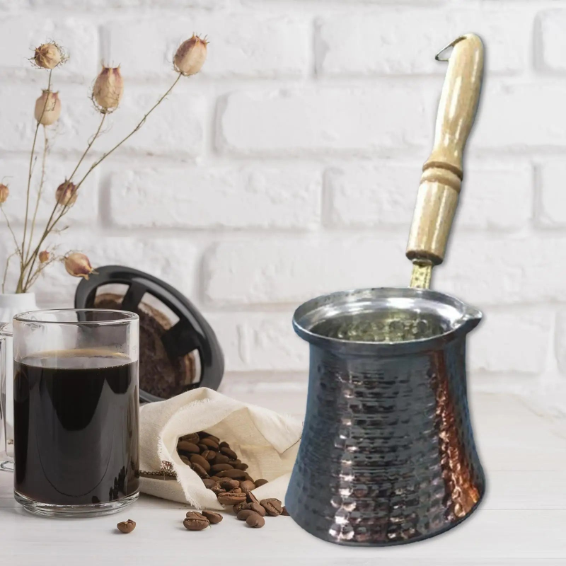 Cafetière cuivre turque (cezve), 225 à 320 ml — photo 4