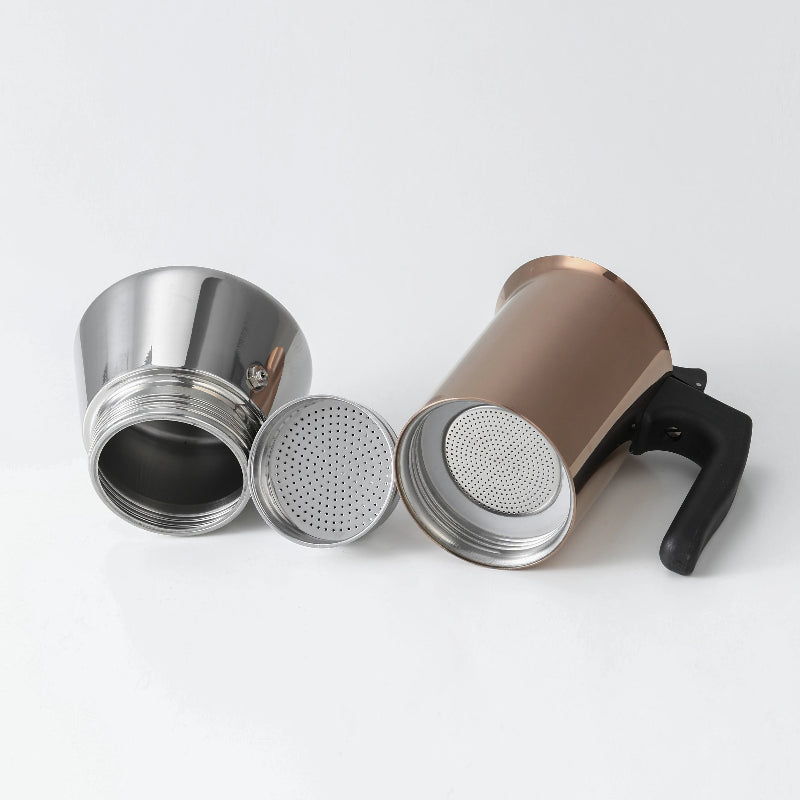 Cafetiere italienne induction rouge