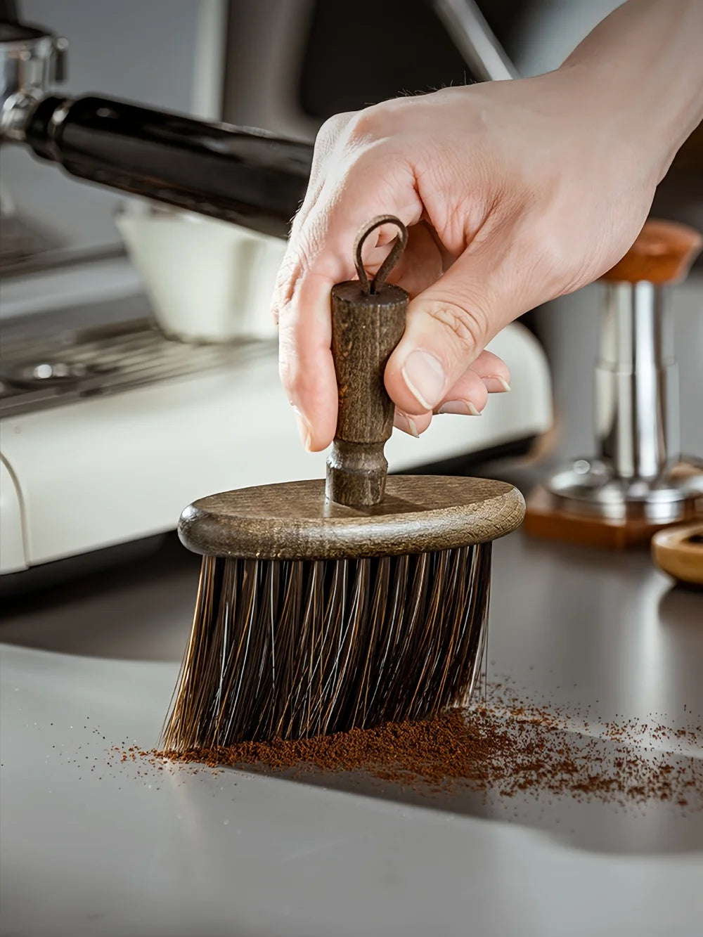 Brosse pour poudre de café