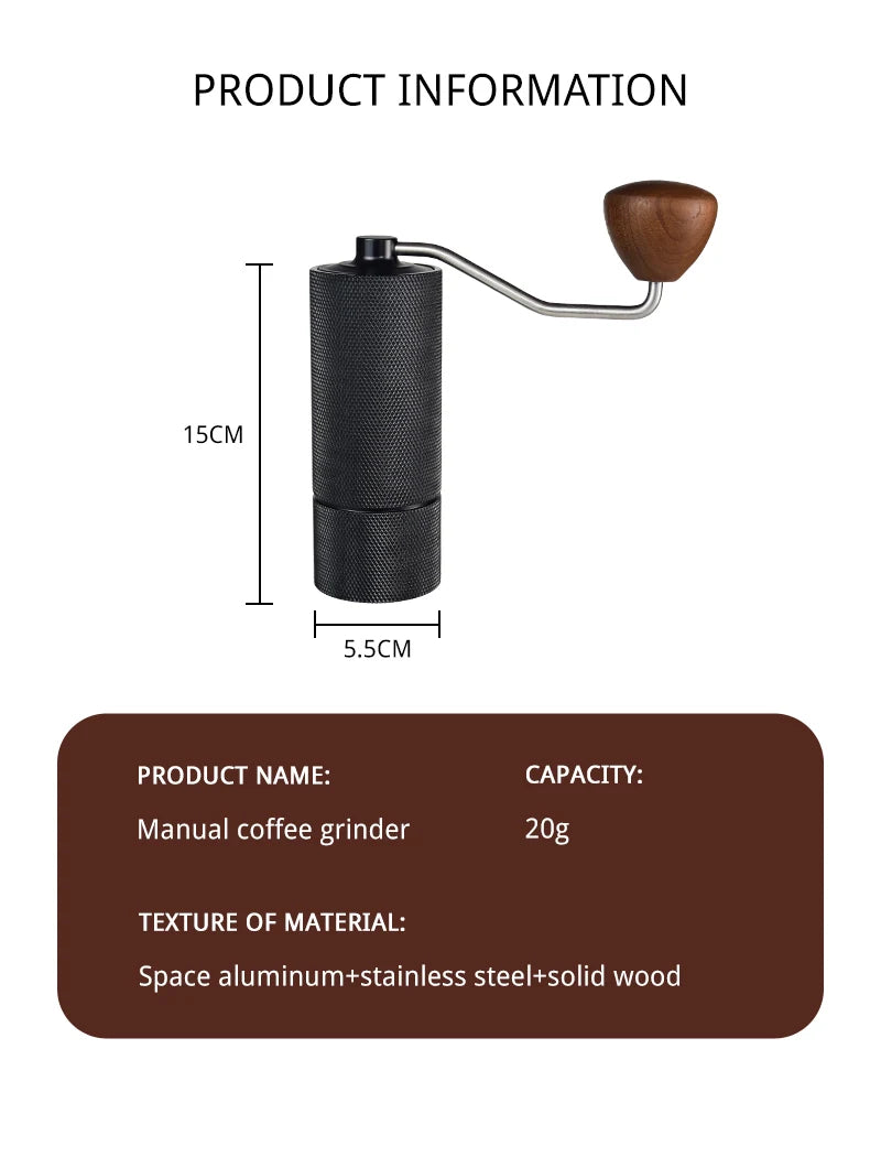 Moulin à café aluminium