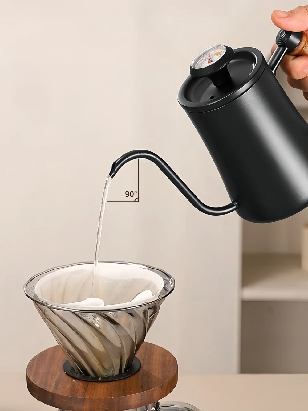 Bouilloire inox avec couvercle thermomètre