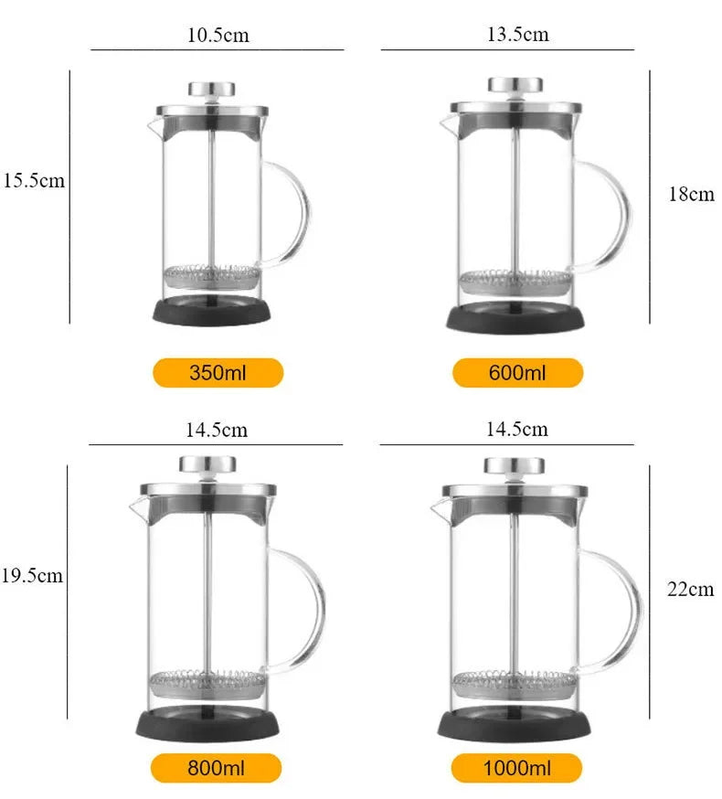 Cafetière à piston inox