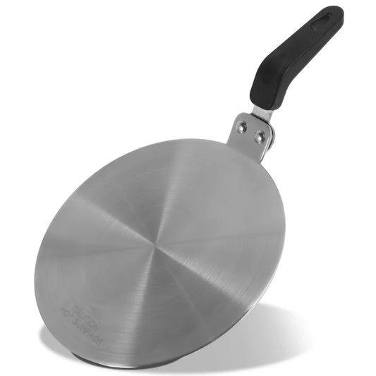Adaptateur induction 20 cm pour cafetière italienne, disque diffuseur de chaleur inox avec poignée