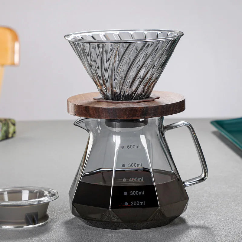 cafetière slow coffee plus bec en verre