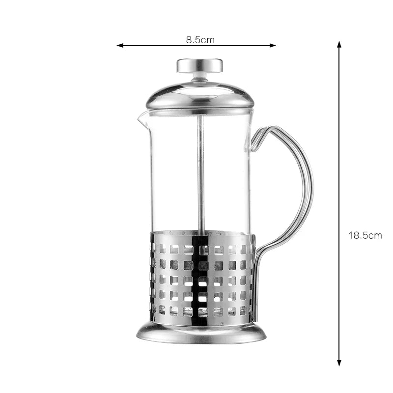 Cafetière à piston en inox