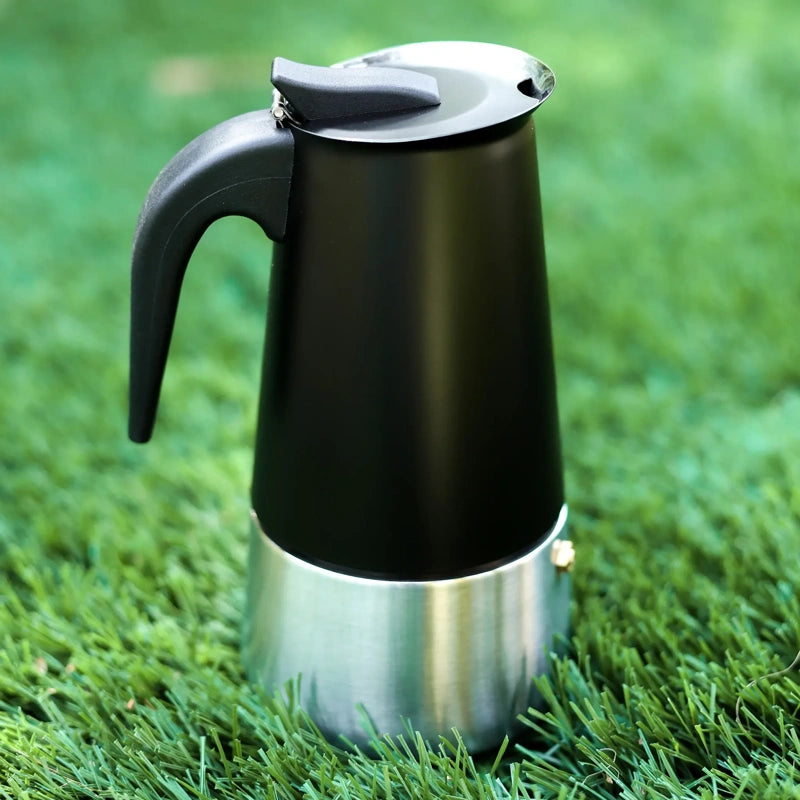 cafetiere italienne induction noire