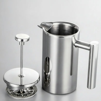 Cafetière à piston en inox
